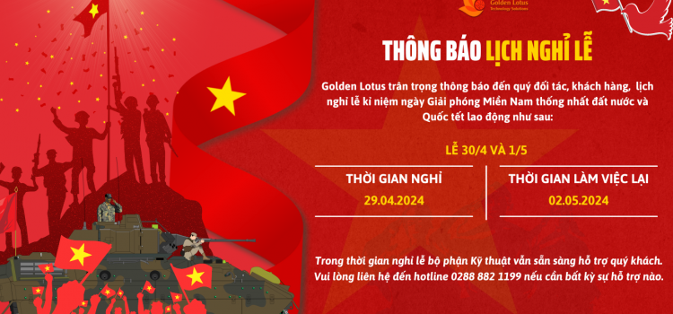 [GOLDEN LOTUS] THÔNG BÁO LỊCH NGHỈ LỄ