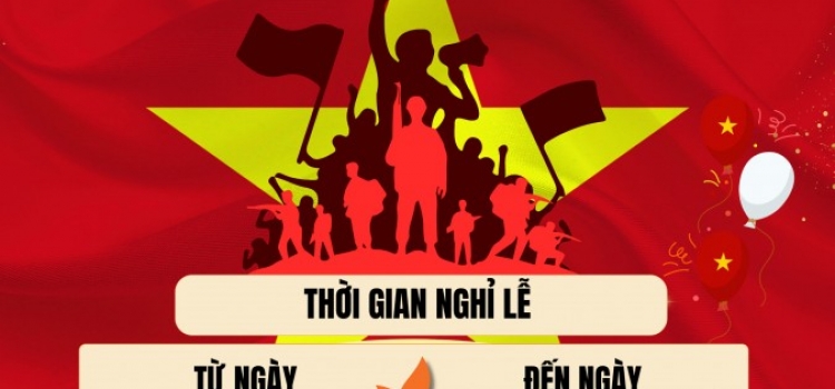 THÔNG BÁO LỊCH NGHỈ LỄ QUỐC KHÁNH 2/9